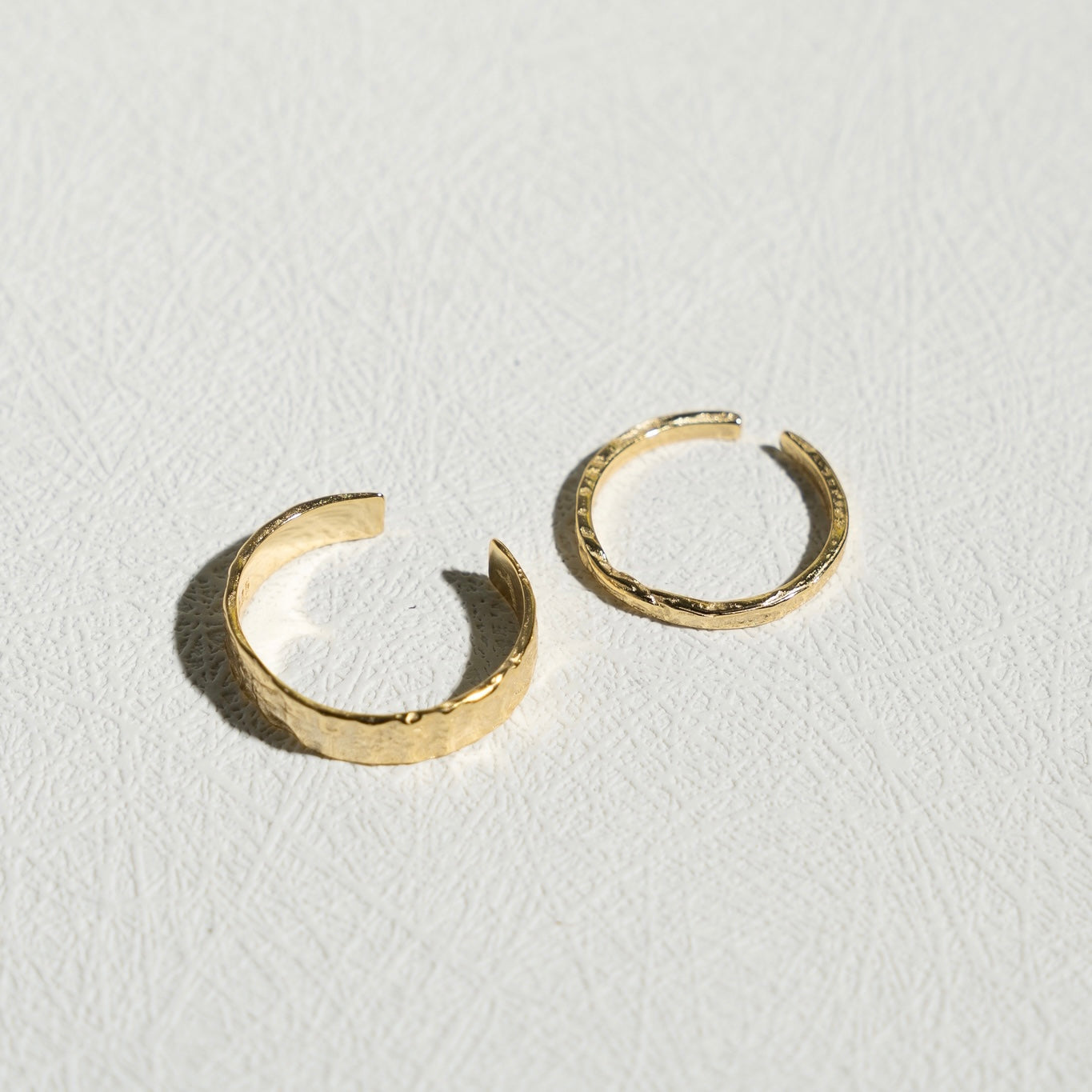 The Stackable Texturized Couple Rings