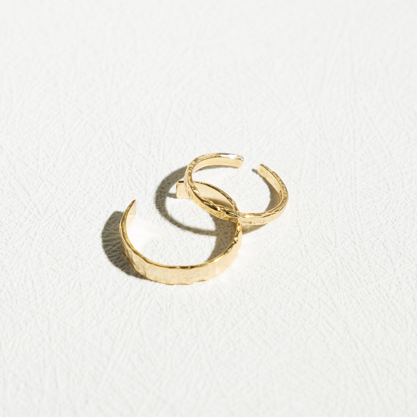 The Stackable Texturized Couple Rings