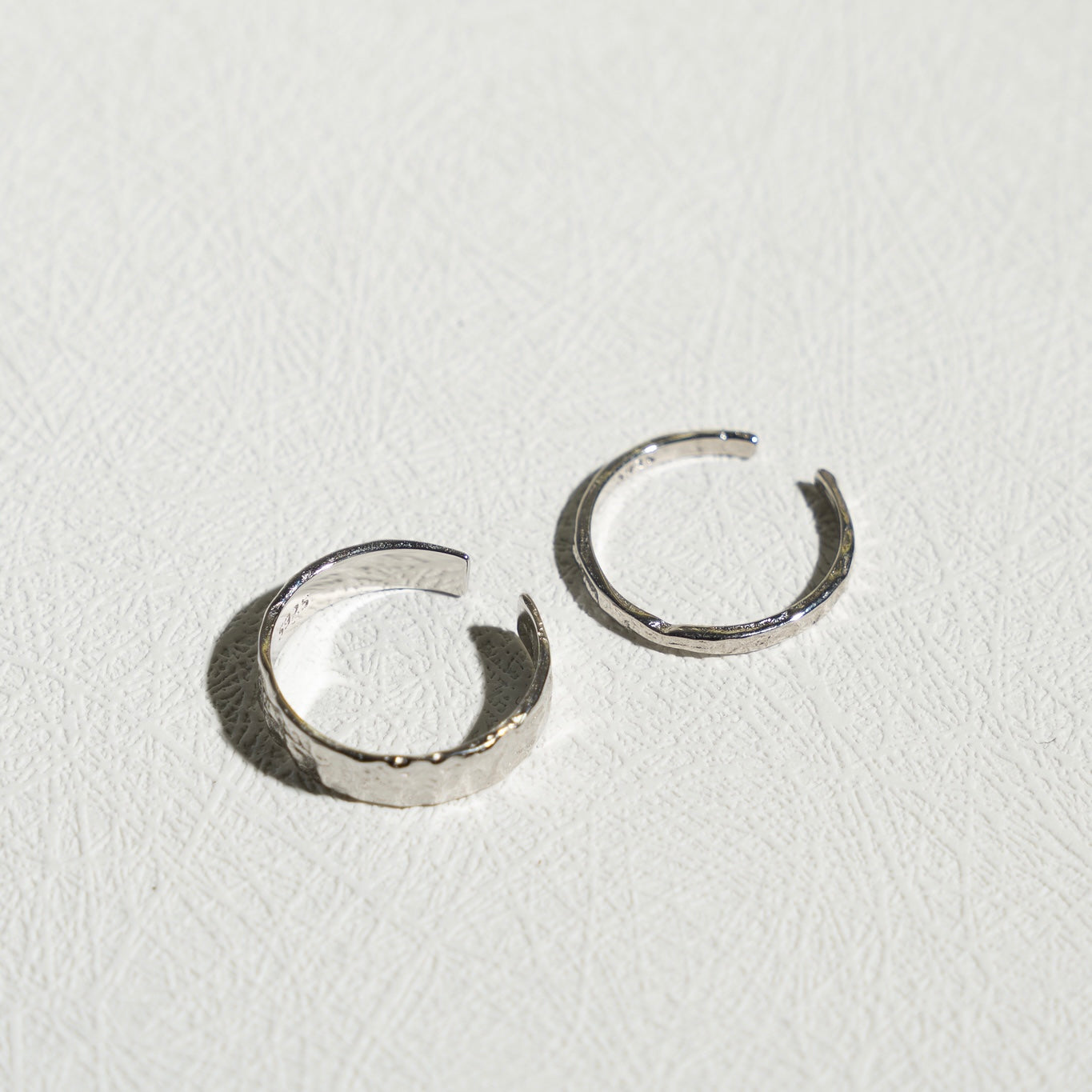The Stackable Texturized Couple Rings